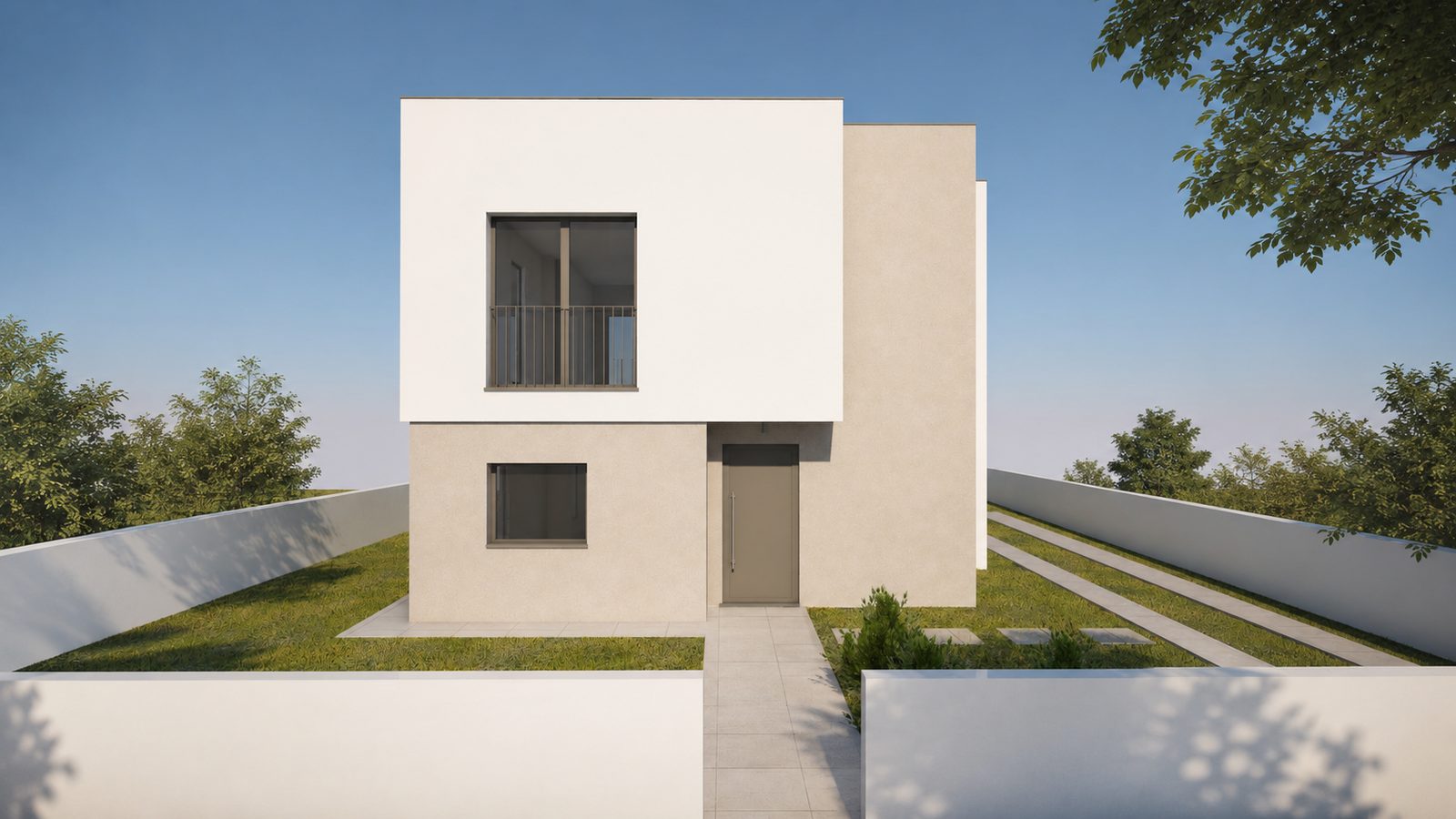 Moradia Unifamiliar Isolada — Render 3D